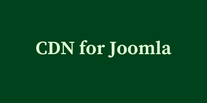 CDN for Joomla