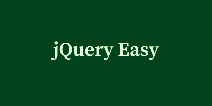 jQuery Easy