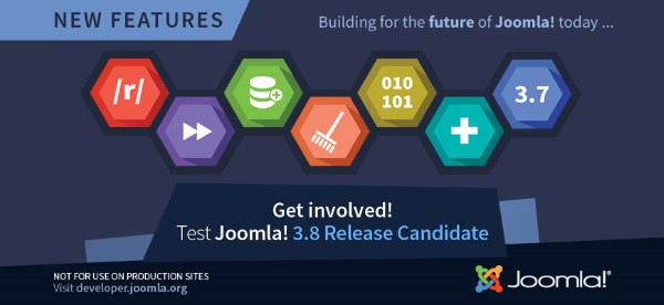 Joomla! 3.8 Release Candidate Now Available